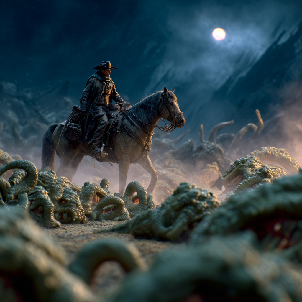slugs--cowboy-farmer-hero-rides-in-amongst-the-lurking-slug-like-horrors--b